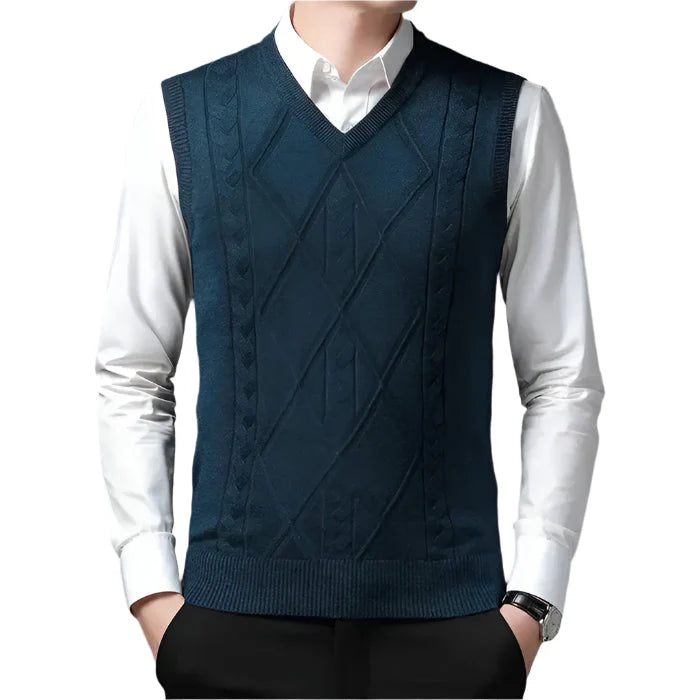 Colete Masculino Tricot Piannaro PN396 em tricot premium, elegante e versátil.