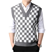 Colete Masculino Tricot Xadrez Piannaro PN400 com design clássico e elegante.