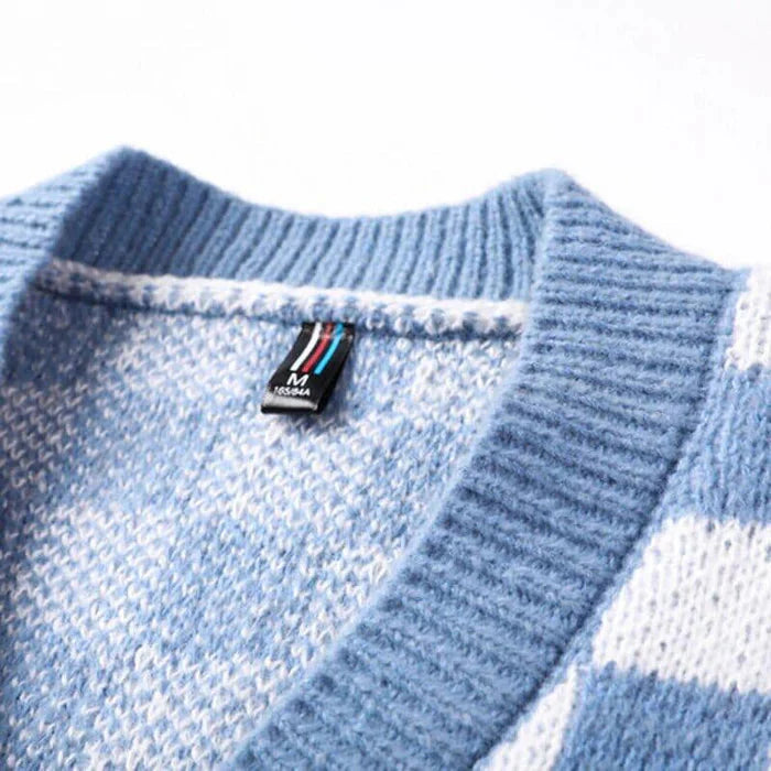 Colete Masculino Tricot Xadrez Piannaro PN400 com design clássico e elegante.