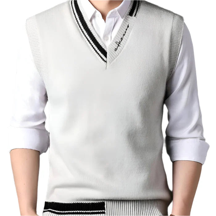 Colete Masculino Vintage em Lã Piannaro PN405 com estilo retrô sofisticado