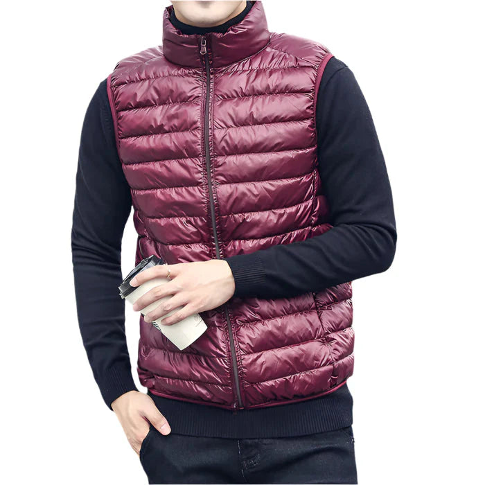 Colete Puffer Masculino Piannaro PN412 em design acolchoado e elegante.