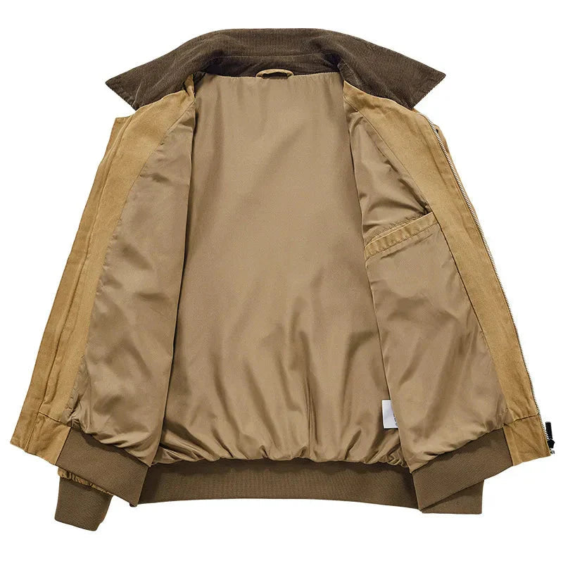 Jaqueta Bomber Vintage Masculina Piannaro PN178 em estilo retrô contemporâneo