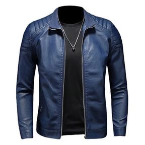 Jaqueta de Couro Motociclista Masculina Piannaro PN167 em detalhe