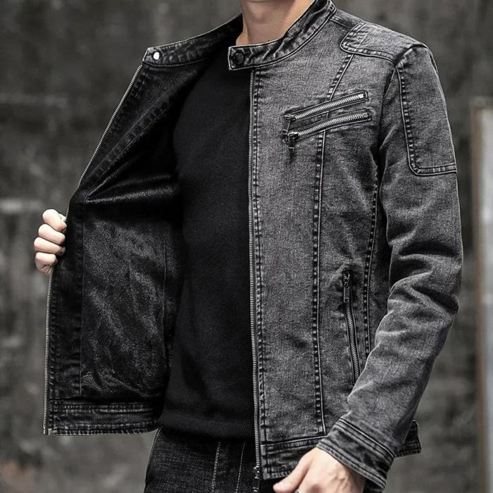 Jaqueta Jeans Masculina Piannaro PN162 com estilo vintage e moderno