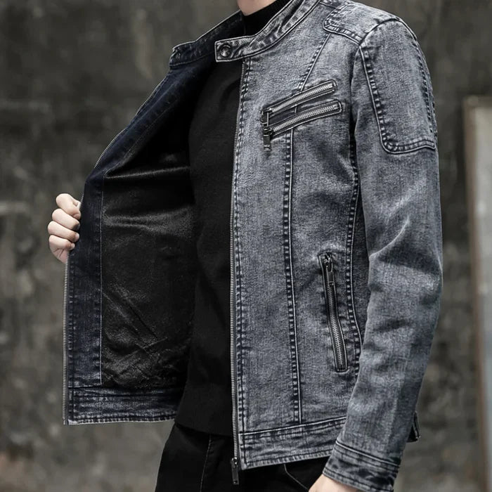 Jaqueta Jeans Masculina Piannaro PN162 com estilo vintage e moderno