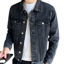 Jaqueta Jeans Masculina Piannaro PN160 em jeans premium com botões metálicos