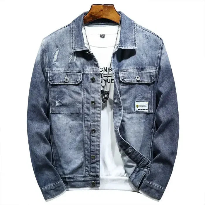 Jaqueta Jeans Masculina Piannaro PN153 com jeans premium, forro térmico e corte ajustado. Elegância e conforto para o dia a dia.