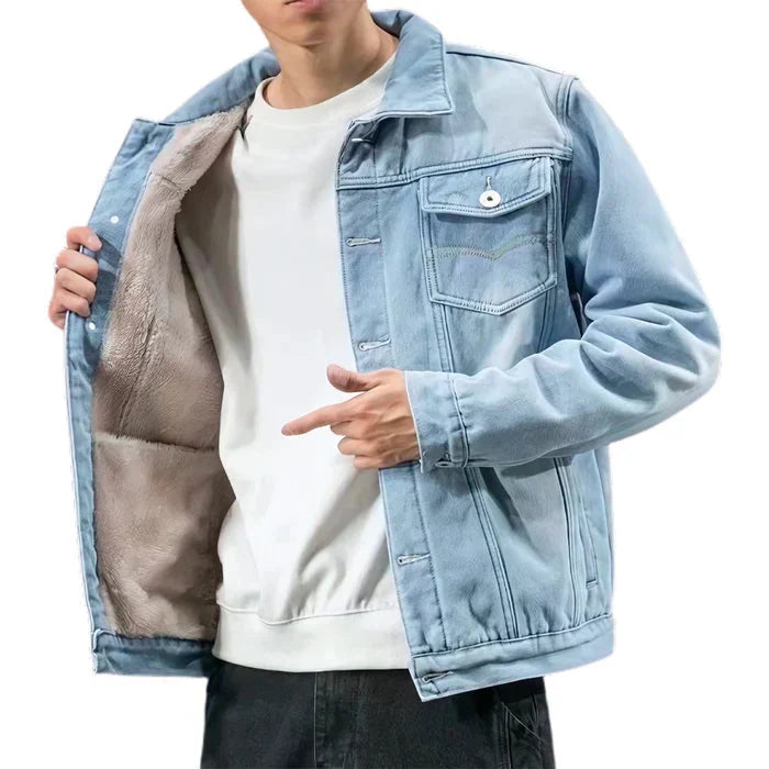 Jaqueta Masculina Jeans Acolchoado Piannaro PN094 com estilo e conforto