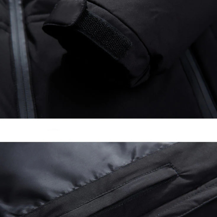 Jaqueta Masculina Puffer Piannaro PN161 em poliéster com forro acolchoado e zíper de alumínio.