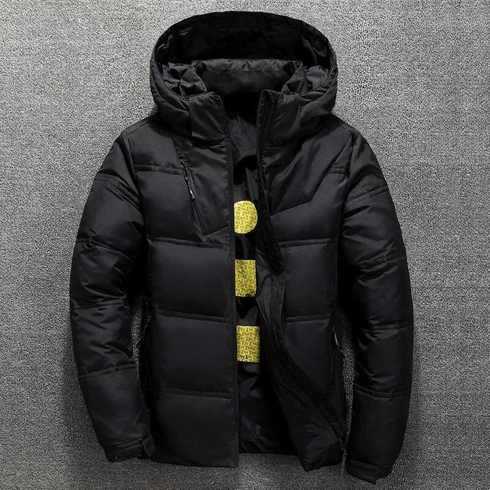 Jaqueta Masculina Puffer Piannaro PN161 em poliéster com forro acolchoado e zíper de alumínio.