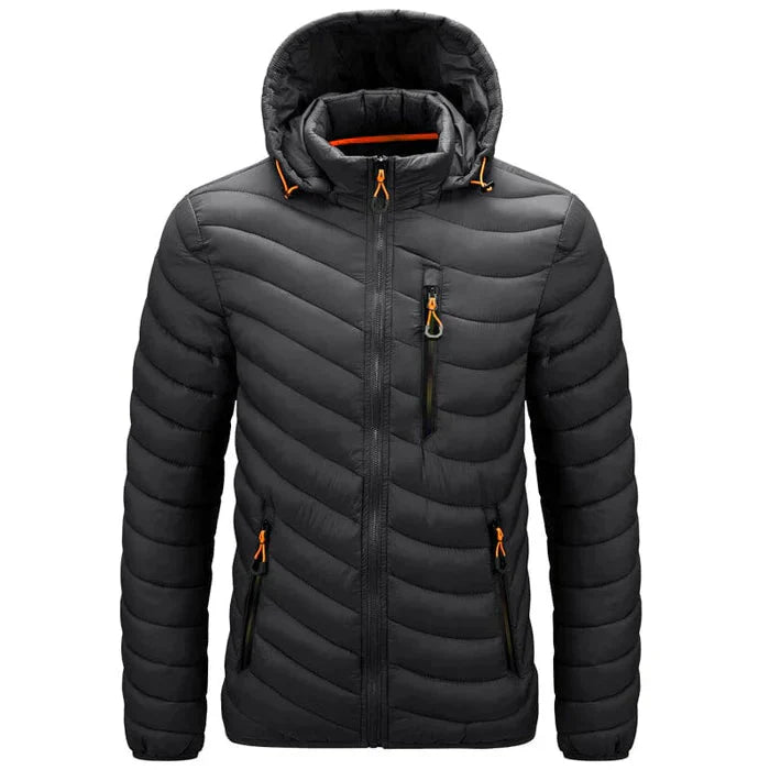 Jaqueta Puffer Masculina Piannaro PN090 em poliamida com gola alta