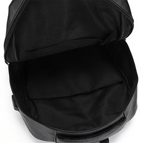 Mochila de Couro Masculina Piannaro PN421 com porta USB e antifurto