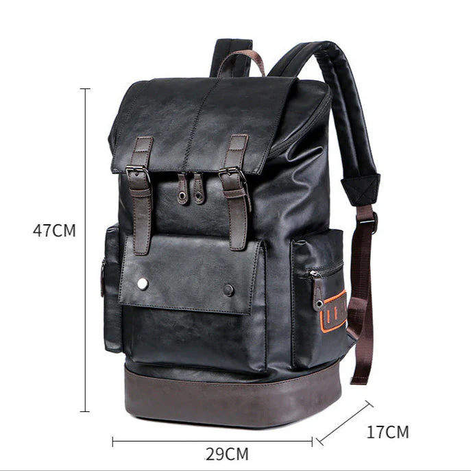 Mochila de Couro Masculina Piannaro PN422 com design elegante e durável