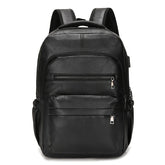 Mochila de Couro Masculina Piannaro PN421 com porta USB e antifurto