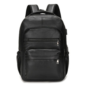 Mochila de Couro Masculina Piannaro PN421 com porta USB e antifurto