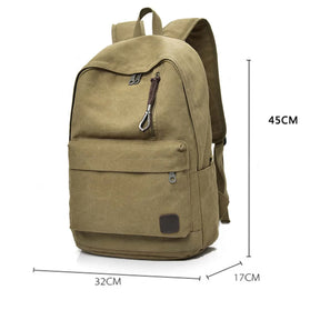Mochila de Lona Piannaro PN426 com design casual e alças ergonômicas.