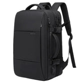 Mochila de Viagem Piannaro PN408 para notebook de 17 polegadas, expansível e impermeável, com porta USB integrada.