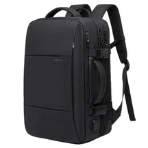 Mochila de Viagem Piannaro PN408 para notebook de 17 polegadas, expansível e impermeável, com porta USB integrada.