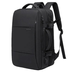 Mochila de Viagem Piannaro PN408 para notebook de 17 polegadas, expansível e impermeável, com porta USB integrada.