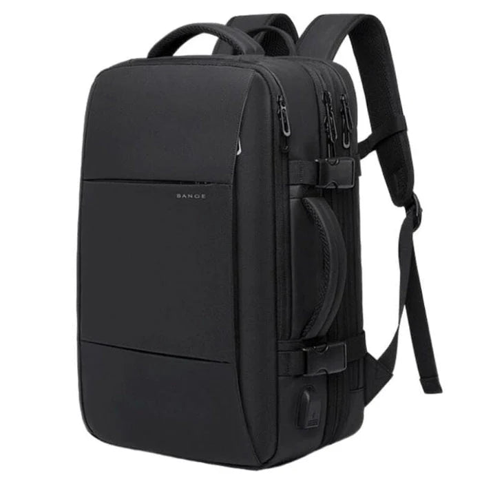 Mochila de Viagem Piannaro PN408 para notebook de 17 polegadas, expansível e impermeável, com porta USB integrada.