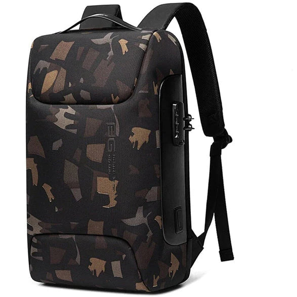 Mochila Executiva Piannaro PN401 com porta USB e trava TSA, ideal para notebooks de 15".