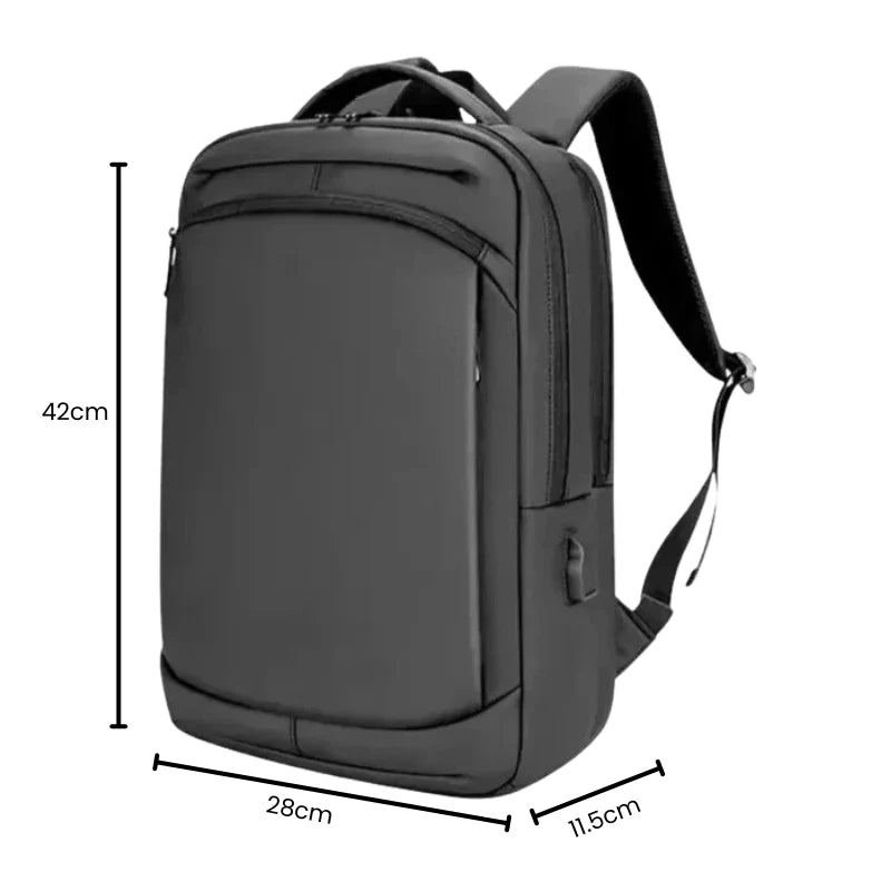 Mochila Executiva Impermeável Piannaro PN419 com porta USB e espaço para notebook de 15,6".