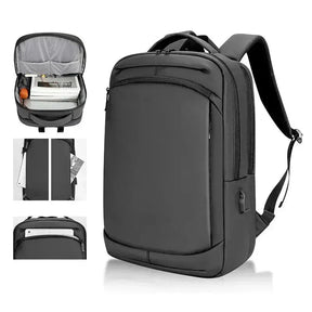 Mochila Executiva Impermeável Piannaro PN419 com porta USB e espaço para notebook de 15,6".