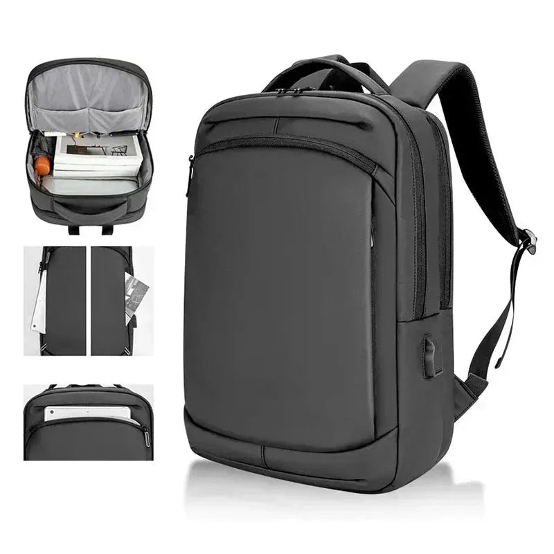 Mochila Executiva Impermeável Piannaro PN419 com porta USB e espaço para notebook de 15,6".