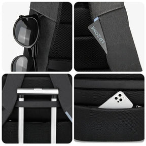 Mochila Executiva Piannaro PN084 com design elegante e porta USB