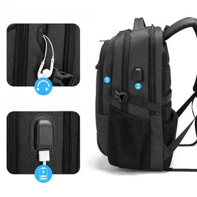 Mochila Executiva Piannaro PN084 com design elegante e porta USB