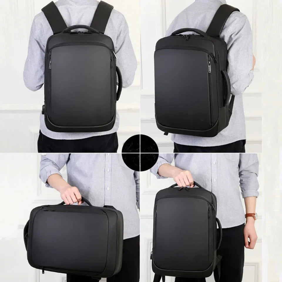 Mochila Executiva Piannaro PN086 com design elegante e porta USB