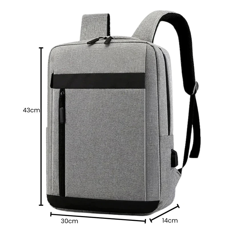 Mochila Executiva Piannaro PN088 com porta USB e espaço para notebook de 15 polegadas
