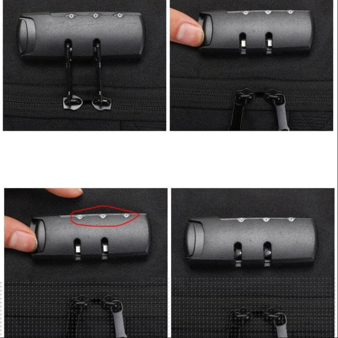 Mochila Executiva Piannaro PN409 com porta USB e trava TSA para notebooks de 15".