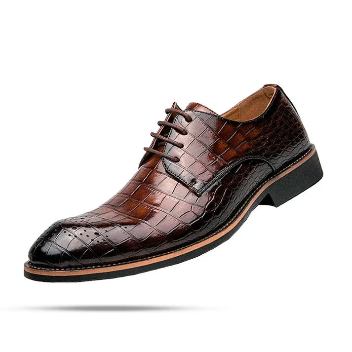 Sapato Masculino Derby em Couro Piannaro PN361 em preto e marrom