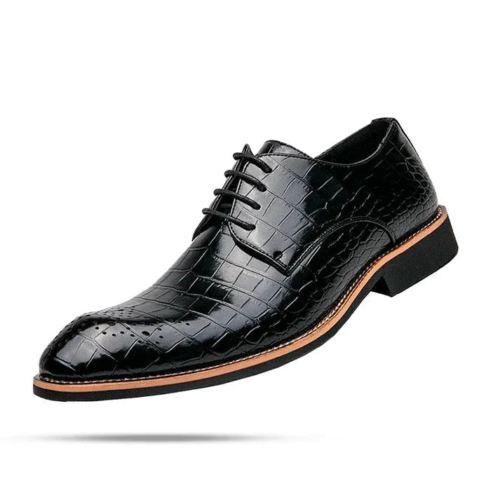 Sapato Masculino Derby em Couro Piannaro PN361 em preto e marrom
