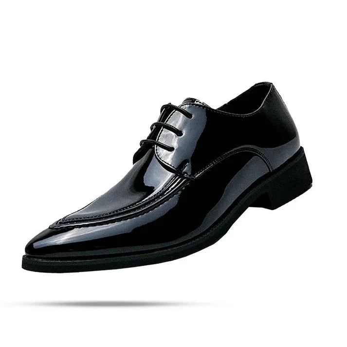 Sapato Masculino Derby em Couro Piannaro PN366 em verde esmeralda escuro e preto
