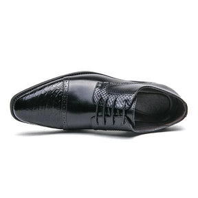 Sapato Masculino Derby Piannaro PN362 em couro texturizado, disponível em branco, marrom e preto.