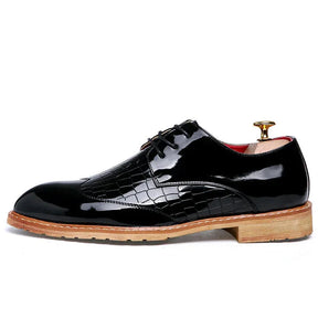 Sapato Masculino em Couro Derby Piannaro PN357 em preto e branco