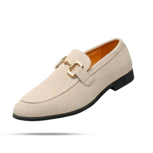 Sapato Masculino Loafer em Camurça Piannaro com fivela elegante