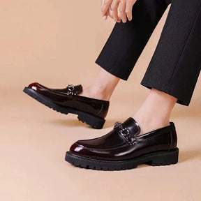 Sapato Masculino Loafer em Couro Piannaro PN344 em cores vinho tinto e preto
