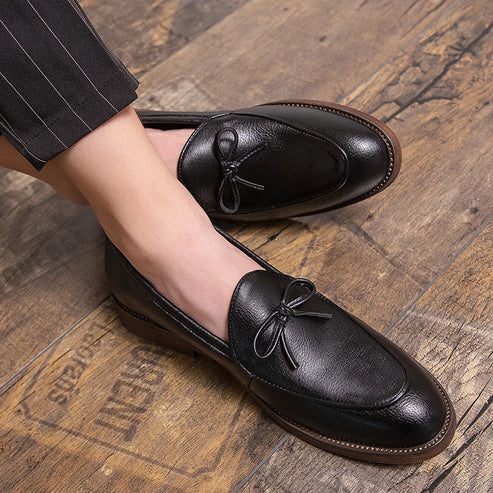 Sapato Masculino Loafer Piannaro PN347 em couro, disponível em marrom e preto.