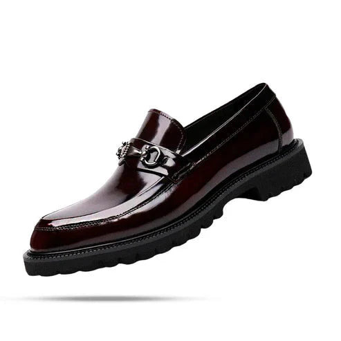 Sapato Masculino Loafer em Couro Piannaro PN344 em cores vinho tinto e preto