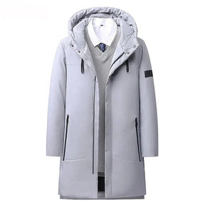 Sobretudo Masculino Piannaro PN233 em tecido impermeável com design elegante.