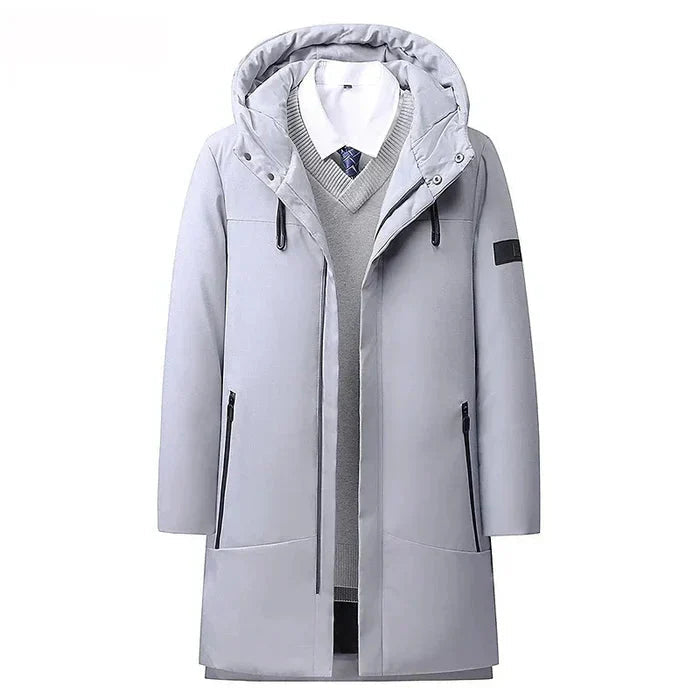 Sobretudo Masculino Piannaro PN233 em tecido impermeável com design elegante.