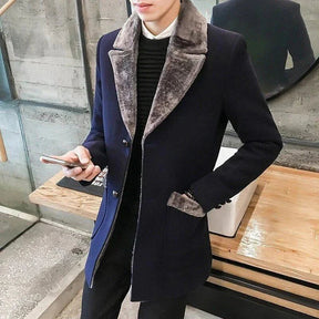 Sobretudo Masculino Piannaro PN221 em lã, elegante e confortável.