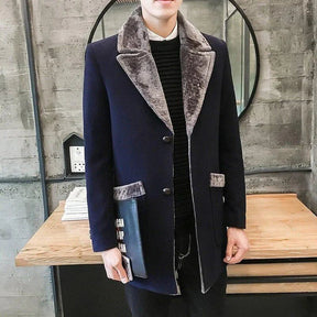 Sobretudo Masculino Piannaro PN221 em lã, elegante e confortável.