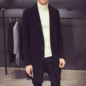 Sobretudo Masculino Piannaro PN231 em lã batida e algodão, ideal para o frio.
