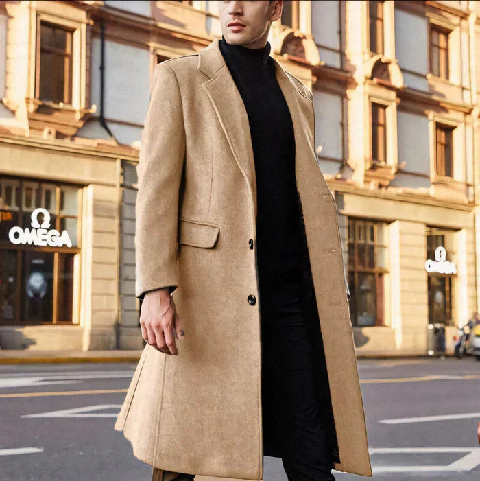Sobretudo Masculino em Lã Piannaro PN207: Elegância e conforto para o inverno.