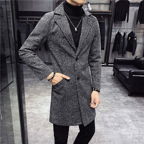 Sobretudo Masculino em Lã Piannaro PN235 com design clássico e elegante.