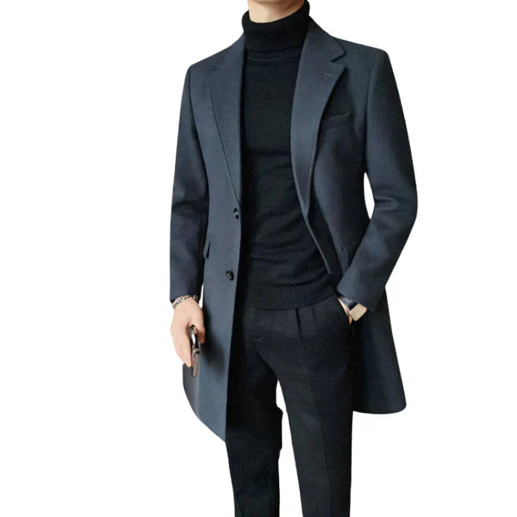 Sobretudo Masculino em Lã Piannaro PN204, elegante e confortável.